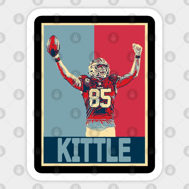 George Kittle Sticker by joyTrends